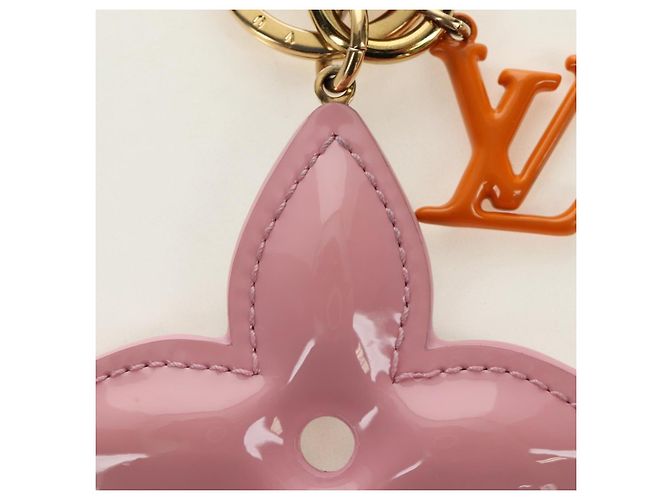 LOUIS VUITTON Portachiavi Vernis LV Pop Flower Rosa M01963 Auth 187596V - vista 4
