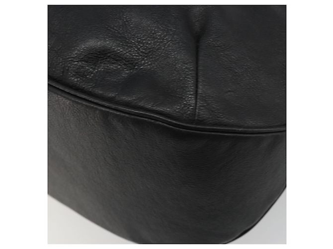 Borsa Tote BURBERRY in pelle nera Auth 188086A Nero - vista 15
