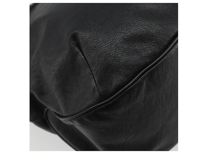 Borsa Tote BURBERRY in pelle nera Auth 188086A Nero - vista 16