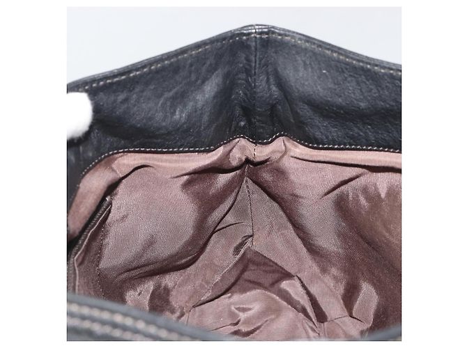 Borsa Tote BURBERRY in pelle nera Auth 188086A Nero - vista 19