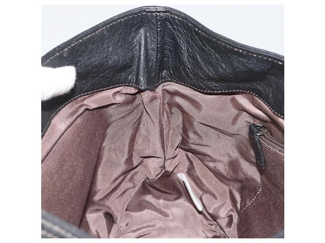 Borsa Tote BURBERRY in pelle nera Auth 188086A Nero - vista 20