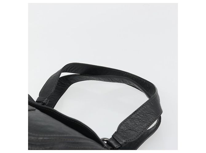 Borsa Tote BURBERRY in pelle nera Auth 188086A Nero - vista 8