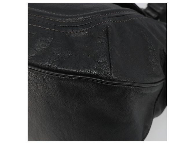 Borsa Tote BURBERRY in pelle nera Auth 188086A Nero - vista 9