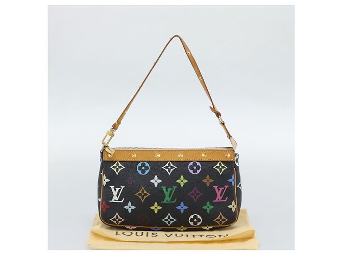 LOUIS VUITTON Monogram Multicolor Pochette Accessoires Pochette M92648 Auth 188994V Nero - vista 12