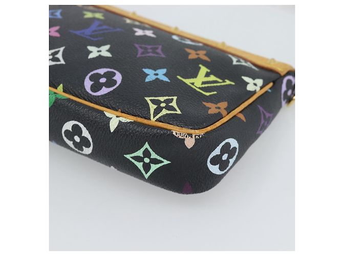 LOUIS VUITTON Monogram Multicolor Pochette Accessoires Pochette M92648 Auth 188994V Nero - vista 16