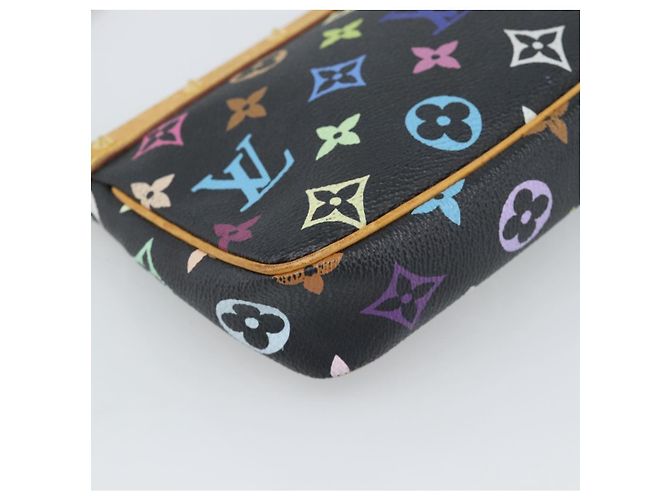 LOUIS VUITTON Monogram Multicolor Pochette Accessoires Pochette M92648 Auth 188994V Nero - vista 17