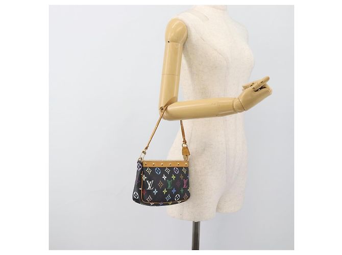 LOUIS VUITTON Monogram Multicolor Pochette Accessoires Pochette M92648 Auth 188994V Nero - vista 22