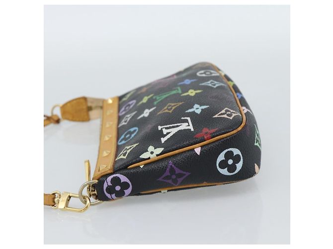 LOUIS VUITTON Monogram Multicolor Pochette Accessoires Pochette M92648 Auth 188994V Nero - vista 3