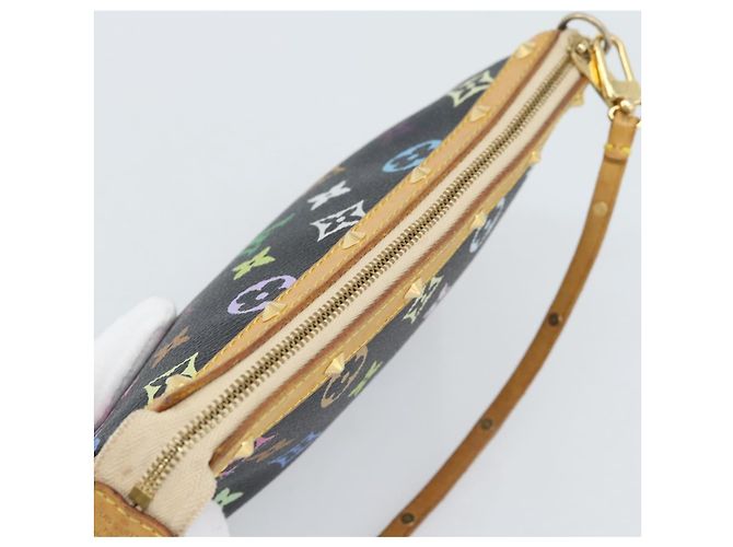 LOUIS VUITTON Monogram Multicolor Pochette Accessoires Pochette M92648 Auth 188994V Nero - vista 6