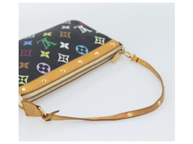 LOUIS VUITTON Monogram Multicolor Pochette Accessoires Pochette M92648 Auth 188994V Nero - vista 7