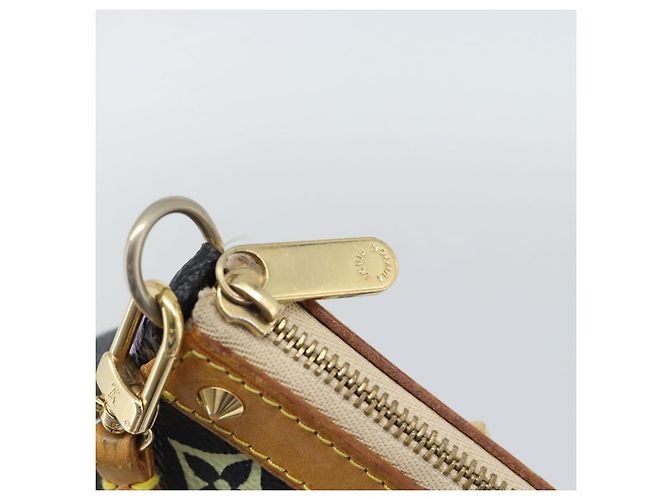 LOUIS VUITTON Monogram Multicolor Pochette Accessoires Pochette M92648 Auth 188994V Nero - vista 9