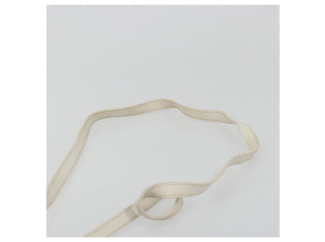 Céline Borsa a Spalla CELINE in Tela Macadam PVC Pelle Oro Bianco Auth 188363 D'oro - vista 14