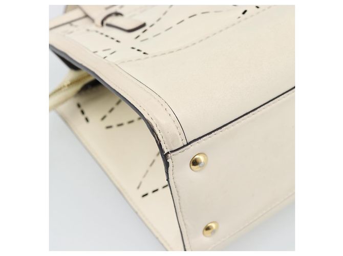 Borsa a mano Salvatore Ferragamo in pelle bianca e oro Auth hk3799 Bianco D'oro - vista 16