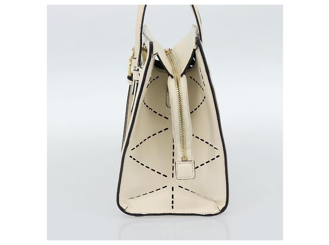 Borsa a mano Salvatore Ferragamo in pelle bianca e oro Auth hk3799 Bianco D'oro - vista 4