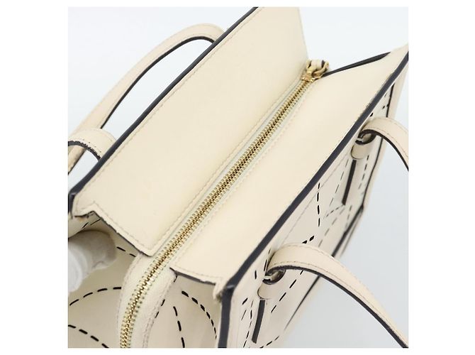Borsa a mano Salvatore Ferragamo in pelle bianca e oro Auth hk3799 Bianco D'oro - vista 6