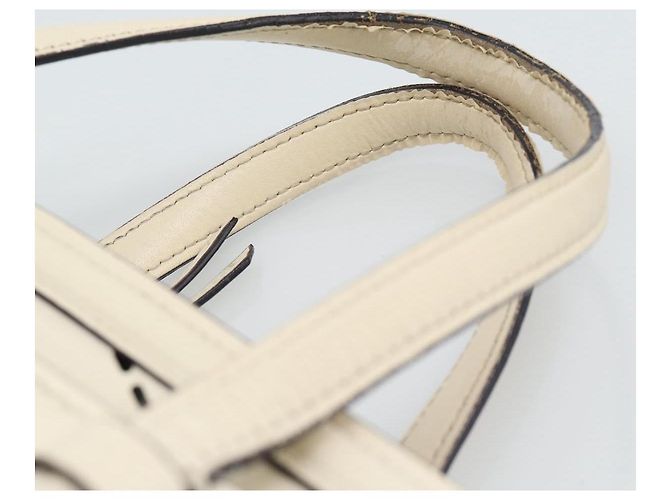 Borsa a mano Salvatore Ferragamo in pelle bianca e oro Auth hk3799 Bianco D'oro - vista 8