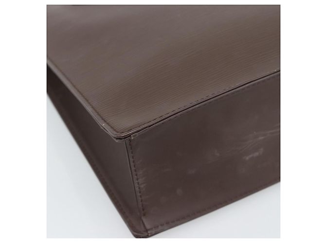 LOUIS VUITTON Epi Sac Plat PM Handtasche Mocha M5274D LV Auth 188365A Braun - Ansicht 14