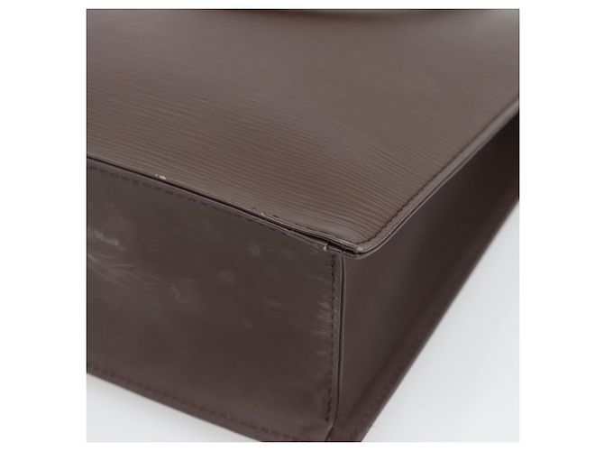 LOUIS VUITTON Epi Sac Plat PM Handtasche Mocha M5274D LV Auth 188365A Braun - Ansicht 15
