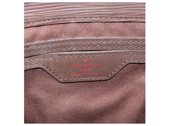 LOUIS VUITTON Epi Sac Plat PM Handtasche Mocha M5274D LV Auth 188365A Braun - Ansicht 17