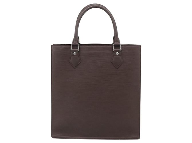 LOUIS VUITTON Epi Sac Plat PM Handtasche Mocha M5274D LV Auth 188365A Braun - Ansicht 2