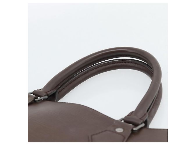 LOUIS VUITTON Epi Sac Plat PM Handtasche Mocha M5274D LV Auth 188365A Braun - Ansicht 8