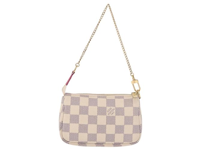 LOUIS VUITTON Damier Azur Vivienne Mini Pochette Accessoires N60487 Auth 188812SAM - vista 2