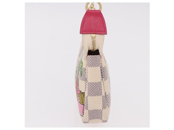 LOUIS VUITTON Damier Azur Vivienne Mini Pochette Accessoires N60487 Auth 188812SAM - vista 3