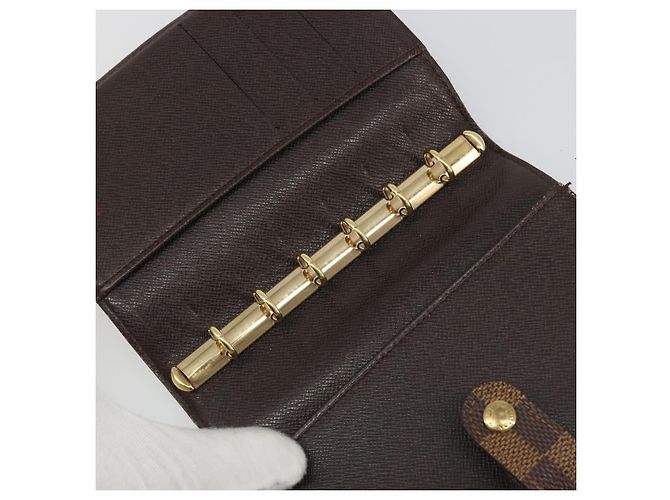 LOUIS VUITTON Damier Ebene Agenda PM Day Planner Cover R20700 LV Auth mr2618 - vista 21