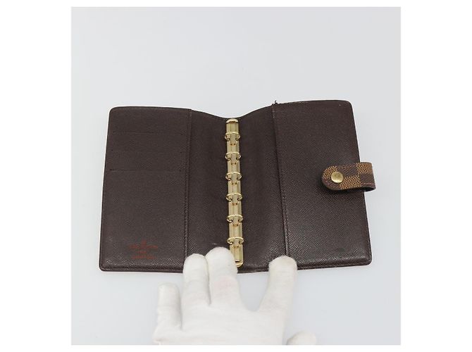 LOUIS VUITTON Damier Ebene Agenda PM Day Planner Cover R20700 LV Auth mr2618 - vista 8