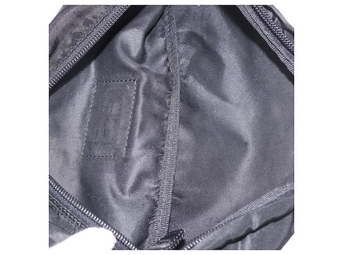 Marsupio PRADA Nylon Nero Argento Auth 187430A - vista 11