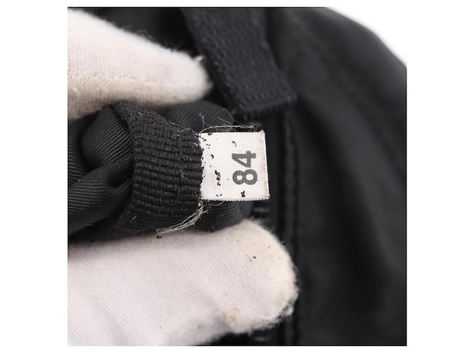 Marsupio PRADA Nylon Nero Argento Auth 187430A - vista 12