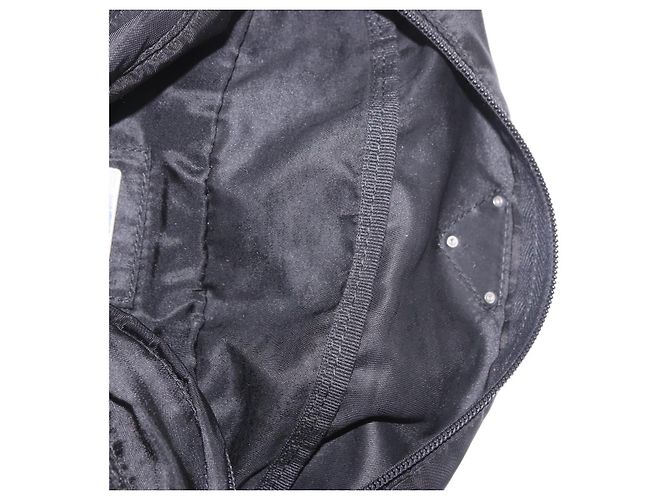 Marsupio PRADA Nylon Nero Argento Auth 187430A - vista 19