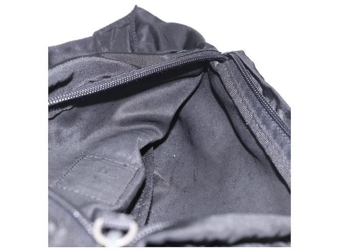 Marsupio PRADA Nylon Nero Argento Auth 187430A - vista 22