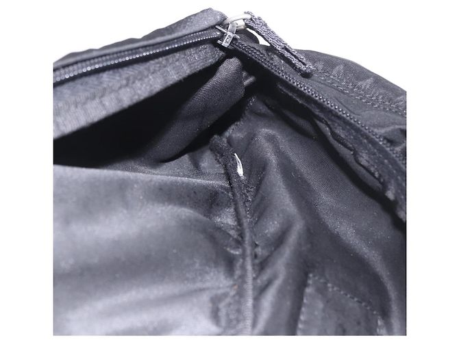 Marsupio PRADA Nylon Nero Argento Auth 187430A - vista 23