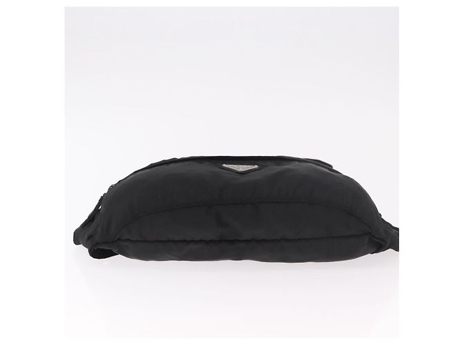 Marsupio PRADA Nylon Nero Argento Auth 187430A - vista 5