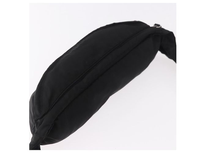 Marsupio PRADA Nylon Nero Argento Auth 187430A - vista 6