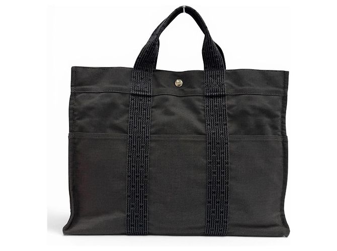 Hermès Borsa Tote Hermes Herline MM Sellier Button Marrone - vista 2