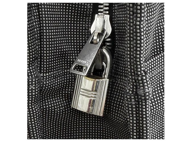 Hermès Borsa Tote Hermes Herline MM Sellier Button Marrone - vista 8