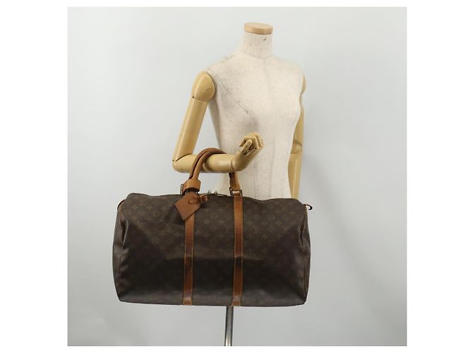 LOUIS VUITTON Borsa Boston Monogram Keepall 50 M41426 LV Auth 188712 Monogramma - vista 23