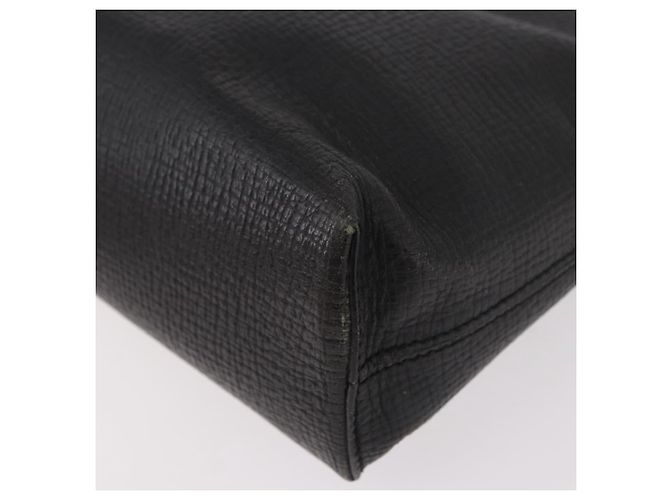 Borsa a mano LOEWE in pelle nera argento Auth bs35634 Nero - vista 16