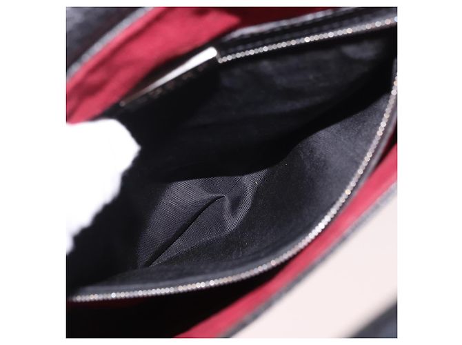 Borsa a mano LOEWE in pelle nera argento Auth bs35634 Nero - vista 21