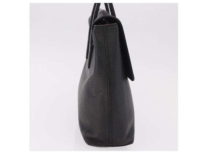 Borsa a mano LOEWE in pelle nera argento Auth bs35634 Nero - vista 4