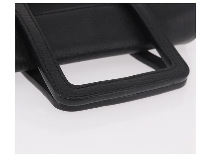 Borsa a mano LOEWE in pelle nera argento Auth bs35634 Nero - vista 7