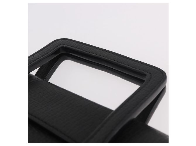 Borsa a mano LOEWE in pelle nera argento Auth bs35634 Nero - vista 8