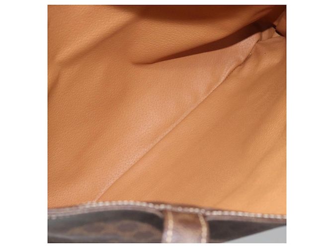 Céline Borsa Tote CELINE Macadam in tela e pelle PVC marrone oro Auth 188332A D'oro - vista 10