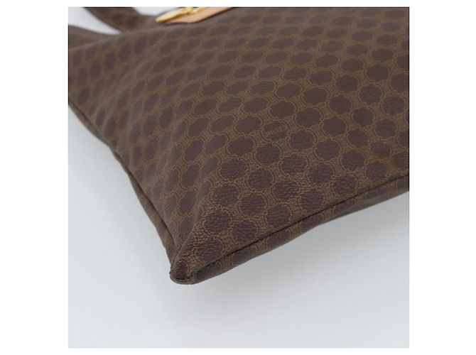 Céline Borsa Tote CELINE Macadam in tela e pelle PVC marrone oro Auth 188332A D'oro - vista 14