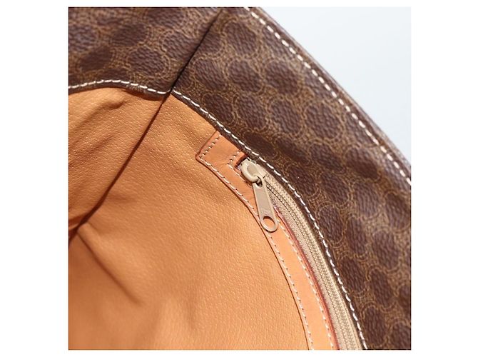 Céline Borsa Tote CELINE Macadam in tela e pelle PVC marrone oro Auth 188332A D'oro - vista 20