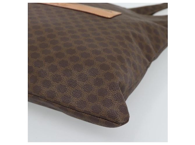 Céline Borsa Tote CELINE Macadam in tela e pelle PVC marrone oro Auth 188332A D'oro - vista 9