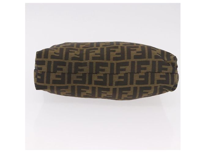 Borsa Tote FENDI Zucca Canvas Nero Marrone Auth 188232 - vista 5