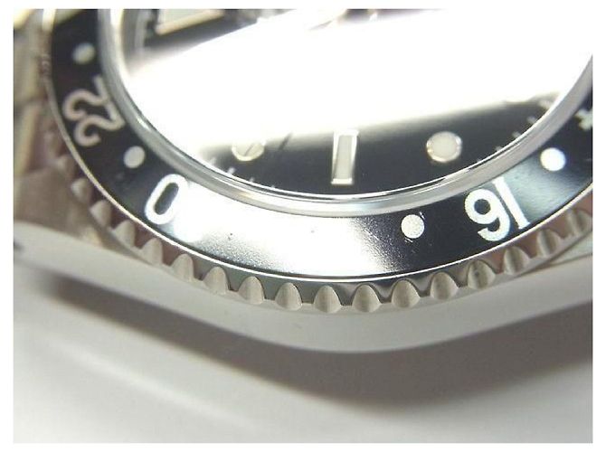 ROLEX GMT MasterII lunetta nera 16710 serie P Uomo Argento - vista 10